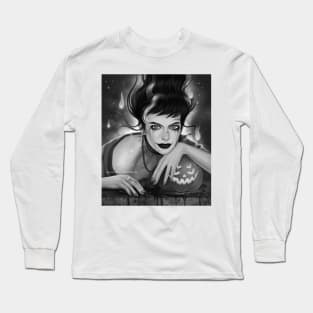 Bad witch b&w Long Sleeve T-Shirt